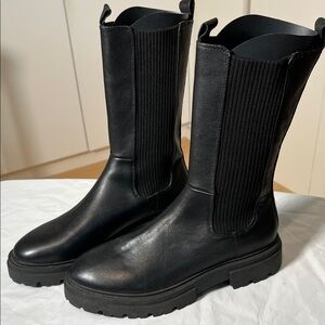 Steve Madden Black Combat Boots